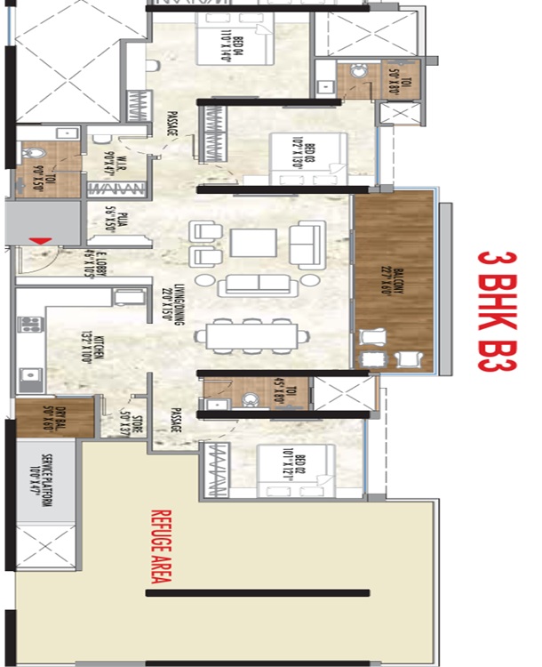 Excellaa Polaris Ultra Luxury 4bhk, 4.5bhk flats in Bavdhan Pune