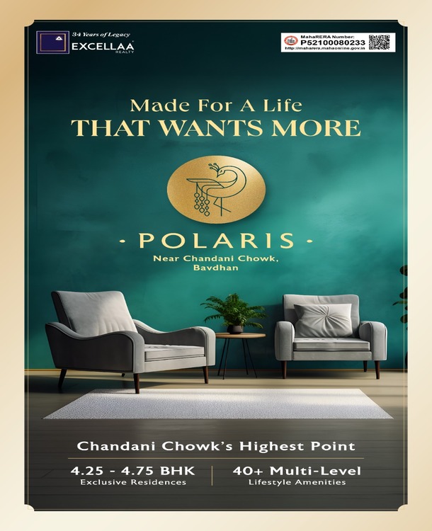 Excellaa Polaris Ultra Luxury 4bhk, 4.5bhk flats in Bavdhan Pune