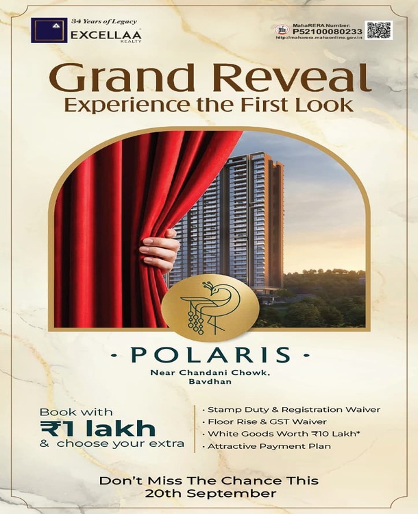Excellaa Polaris Ultra Luxury 4bhk, 4.5bhk flats in Bavdhan Pune