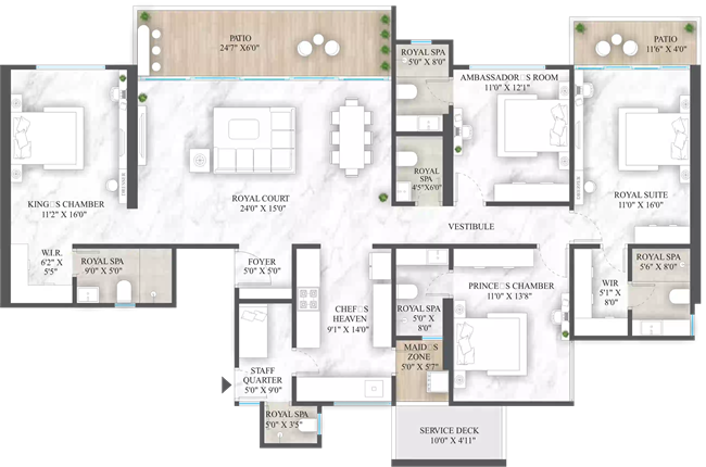 Excellaa Polaris Ultra Luxury 4bhk, 4.5bhk flats in Bavdhan Pune